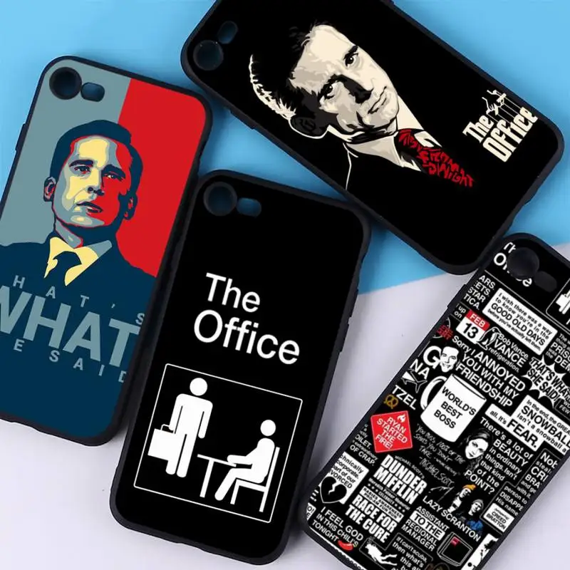 

YNDFCNB The Office Tv Show What She Said Phone Case for iPhone 11 12 13 mini pro XS MAX 8 7 6 6S Plus X 5S SE 2020 XR cover