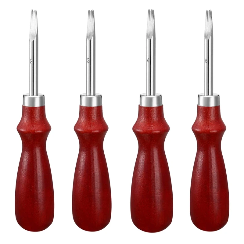 4 шт. кромкострогальный инструмент для кожевенного ремесла с острым краем