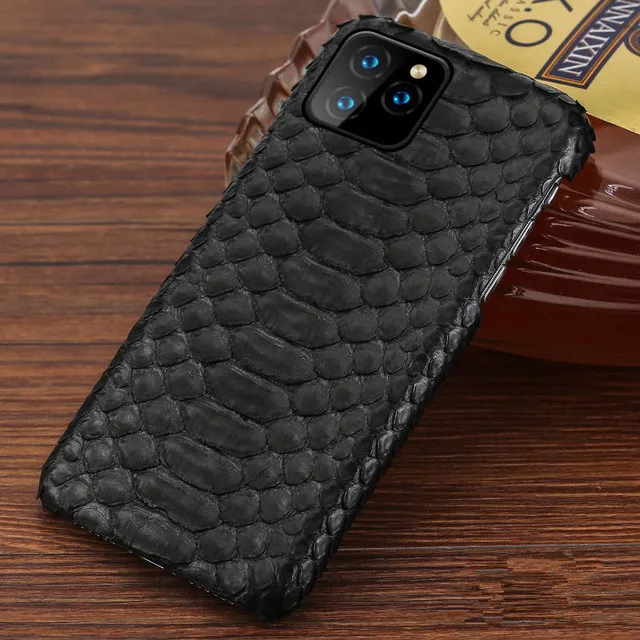 Оригинальный Роскошный чехол для iPhone 11 Pro Max из натуральной кожи питона