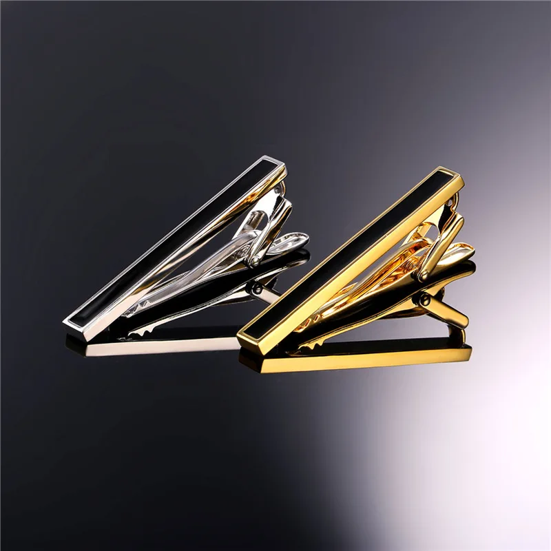 Мужские Запонки Collare с зажимом для галстука золотого/серебряного цвета роскошные