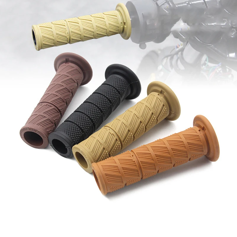 

Retro Classic Motorbike Grips Handle Bar Vintage Scooter Accessories For Harley Yamaha Motorcycle Handlebar Cafe Racer Moto Grip