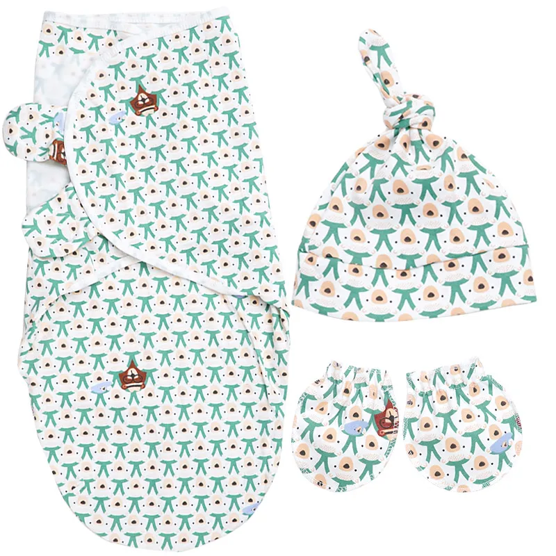 people size L 3 шт./партия, модный кокон для новорожденных, детский спальный мешок, подгузники из муслина, конверт для младенцев, милый детский Пеленальный пакет, детские вещи - Цвет: people size L
