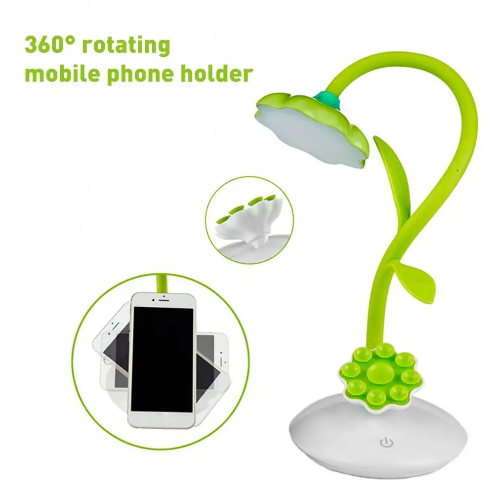 

Desktop Lamp Book Lights 360 Degree Adjustable Sunflower LED Charging Table Lamp Eye Protection Light Student Reading Desk Light