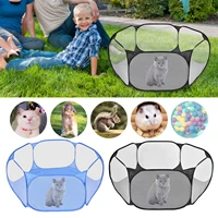 animal playpen cage portable small pet cage foldable case pet tent transparent hamsters chinchillas cage tent playpen lovable