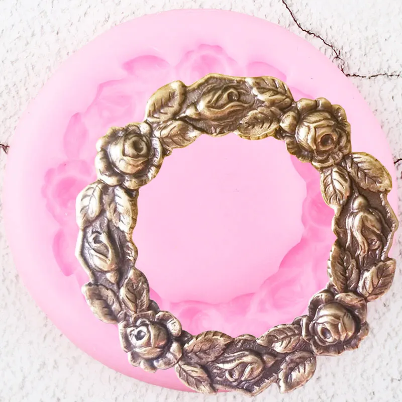 Роза цветок гирлянда силиконовые формы фотоэлементы - Цена: 123,19 руб.