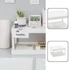 Настольный органайзер, универсальная стойка для хранения, легкая и простая в установке, Отличная практичная пластиковая настольная полка для всякой всячины