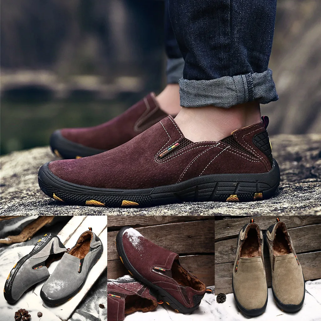 

SAGACE Fashion Sneakers Men Plus Velvet Warm Wear-Resistant Feet Outdoor Walking Sneakers Feminino Shoes Male Sneakers Footwear