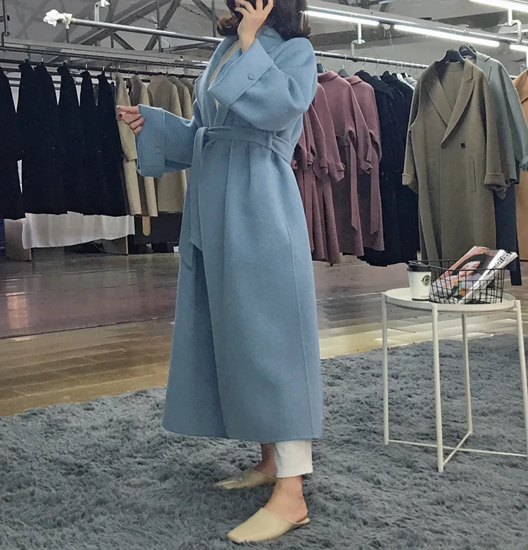 Новинка Зима 2020 роскошное модное шерстяное пальто ручной работы 90% элегантное