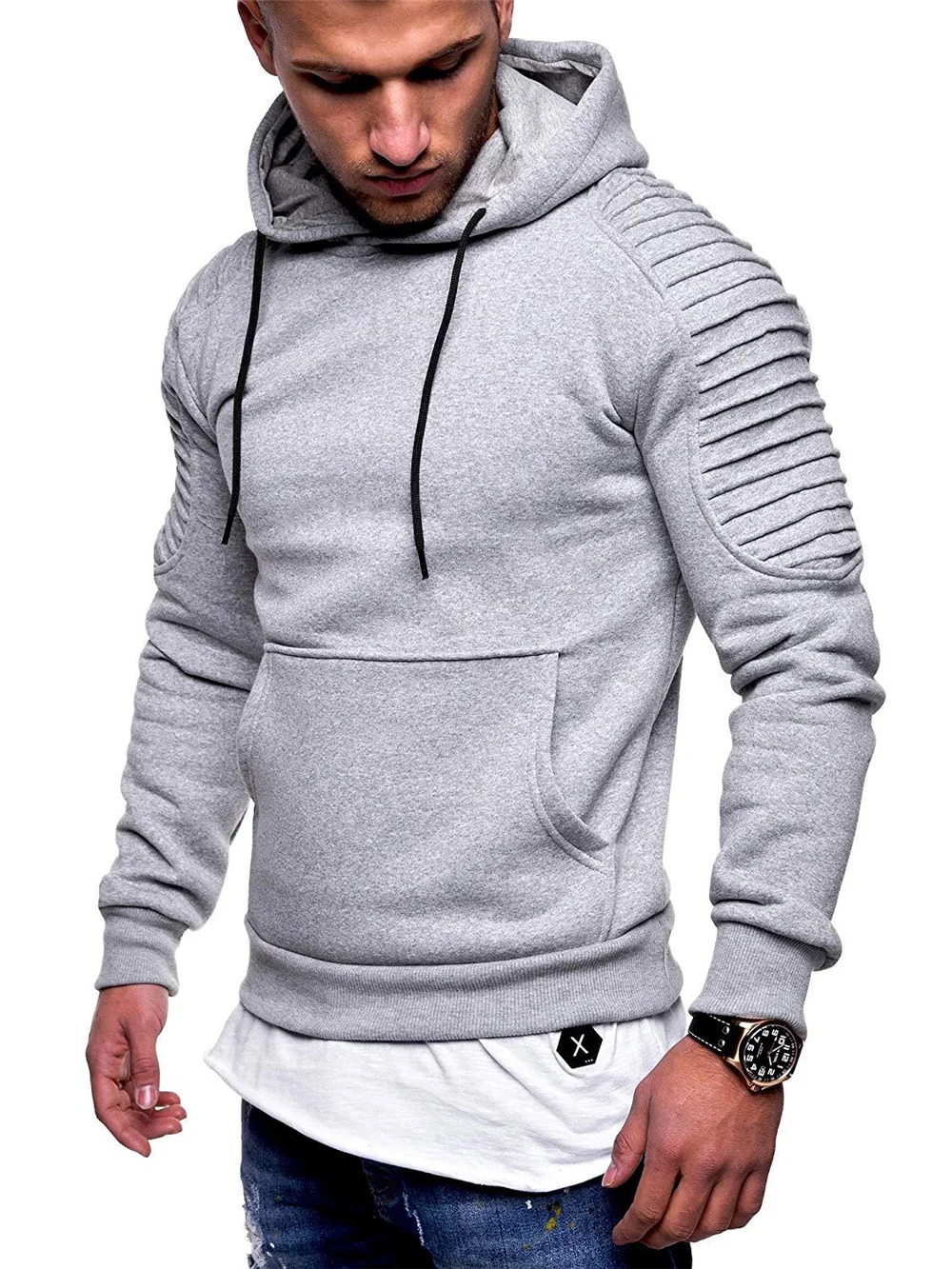 

2021 New Men Hoodies Teenager Draped Camouflage Sweatshirts Printed Long Sleeve Homme Pullovers