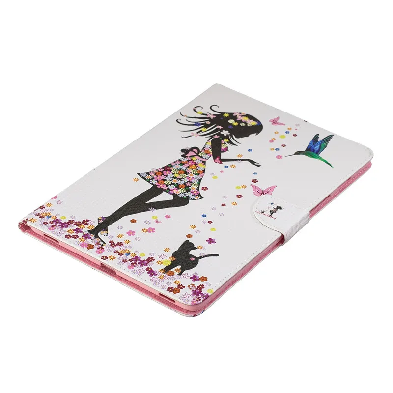 

For Samsung Galaxy Tab S5e SM-T720 T725 10.5" Case Flip Cat Flower Girls Wallet Stand Case Coque For galaxy tab s5e Funda + Pen