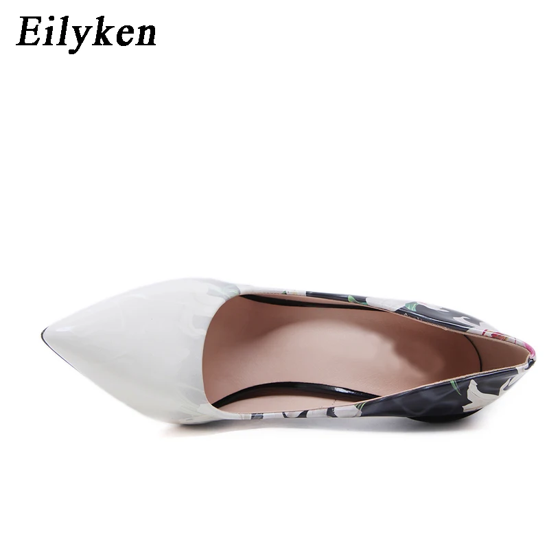 Eilyken/2020 модные женские туфли лодочки на высоком тонком каблуке с принтом сезон