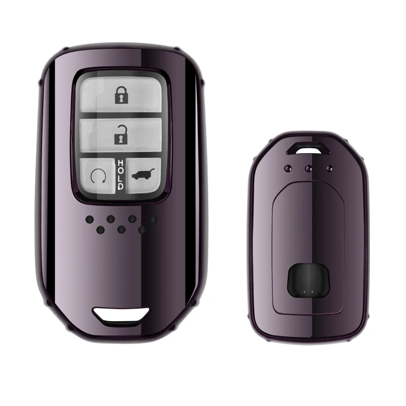 

Чехол из ТПУ с полным покрытием для автомобильного пульта дистанционного управления, брелок для ключей для Honda Accord Civic CR-V MK10, Spirior Pilot, подходит для города, освобожденный нефритовый ключ, защита