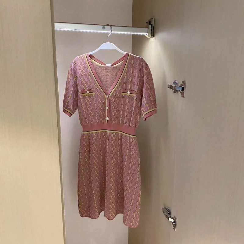 

French Small Fragrance Dress Female Summer Dress 2021 New Hot Style Thin Waist High-quality Temperament Small Skirt Woman Dress