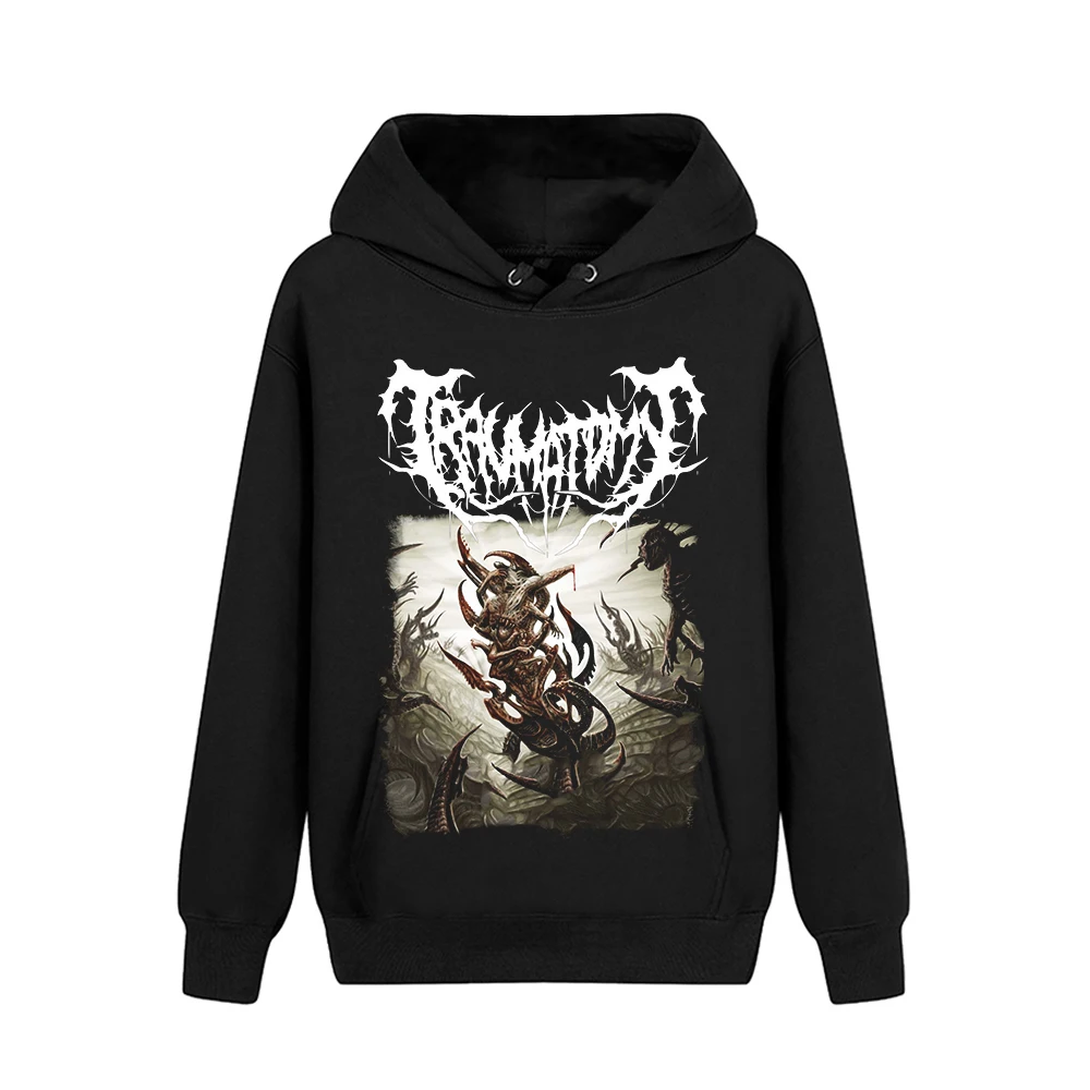 6 designs Bigfoot Traumatomy Rock Hoodies jacket Black Sweatshirt fleece pollover hoodie sudadera Brutal Death Metal Outerwear