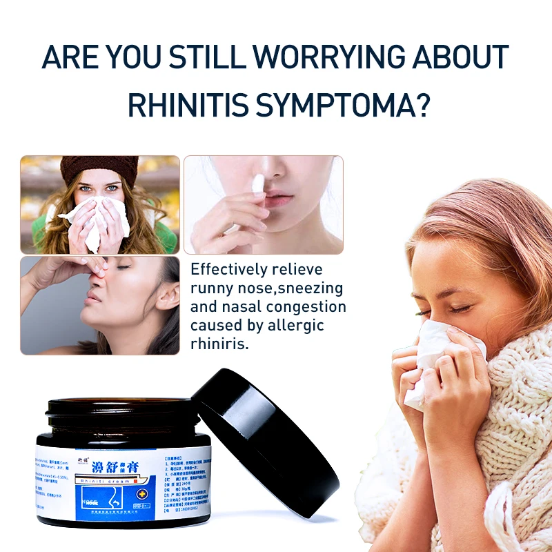 3 типа нос успокаивающий травяной крем ринит синусит мазь лечение волос холодной