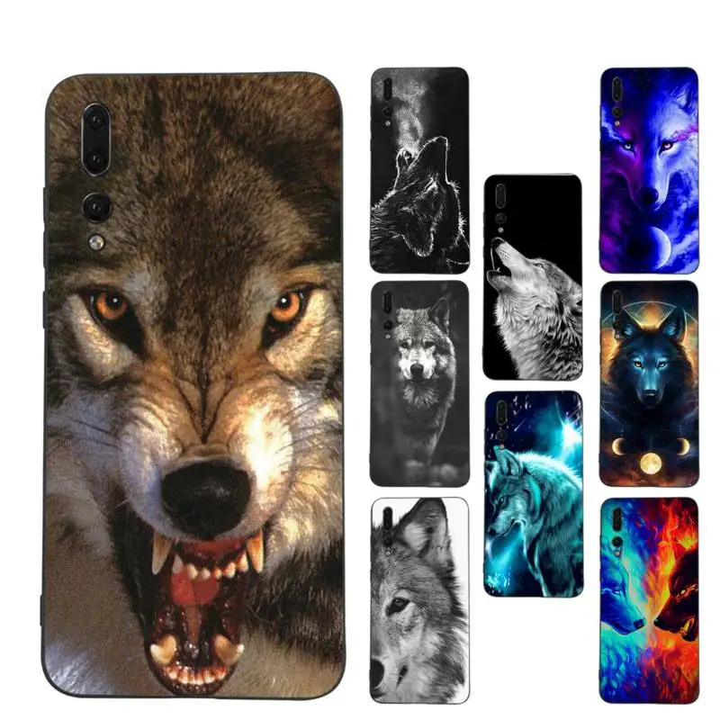 

Animal Wolf Phone Case Soft Silicone Case For Huawei P 30lite p30 20pro p40lite P30 Capa