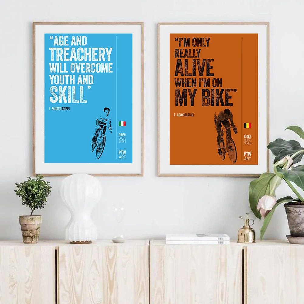 Рисунок на холсте гоночная гонка Эдди меркx винтажная живопись настенные картины