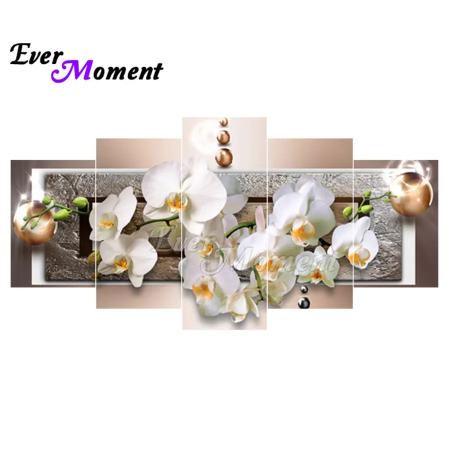 

Когда-нибудь момент алмазов картина мульти-Рисунок 5D DIY камни в форме ромба из смолы дрель цветок картина 5 панели Алмазная Дисплей комплект ...