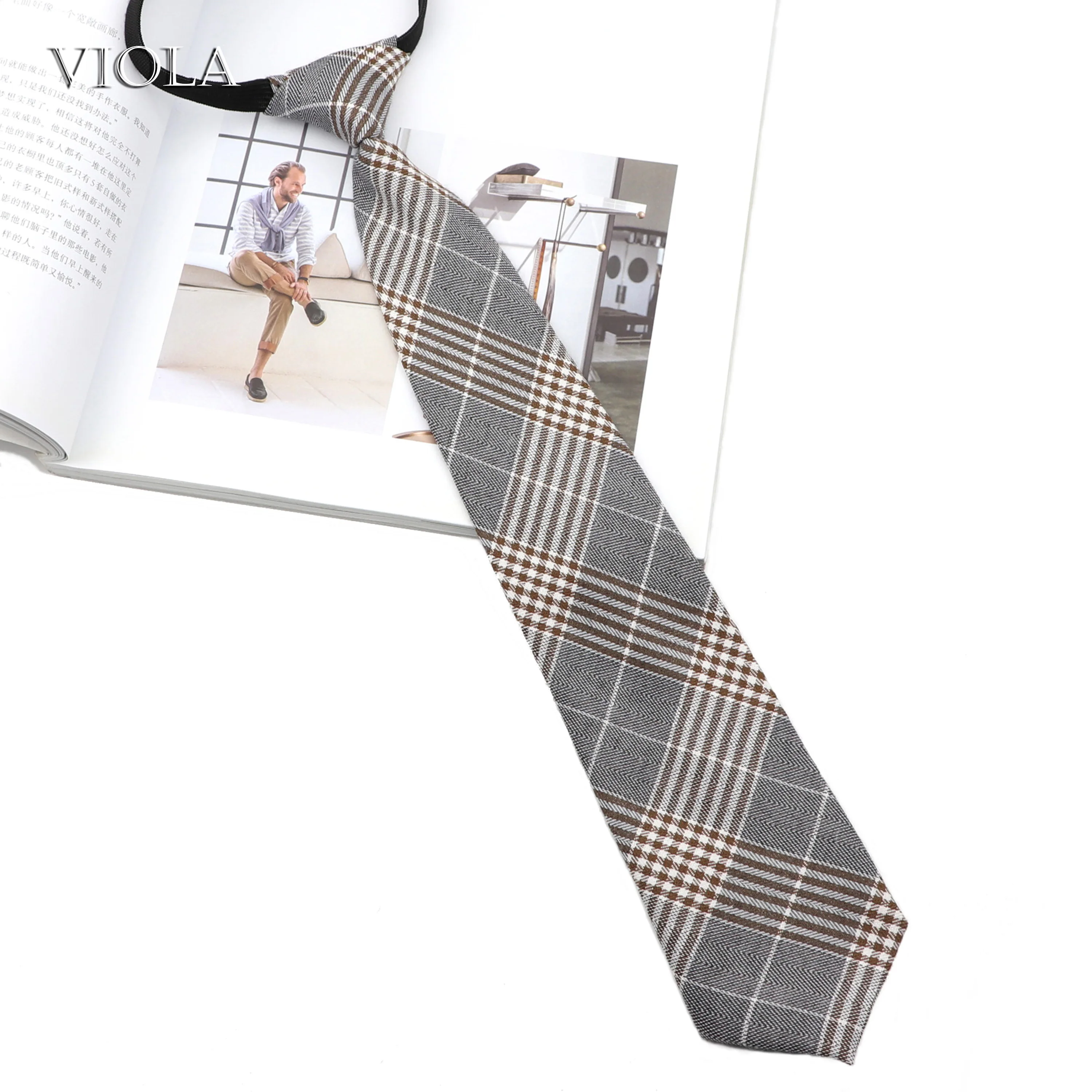 Женский клетчатый галстук бабочка школьная форма в полоску для студентов и