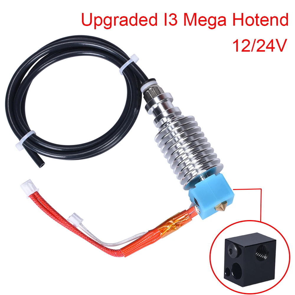 Обновленный I3 Mega Hotend V5 набор деталей для 3D принтера E3D Bowden экструдер силиконовые