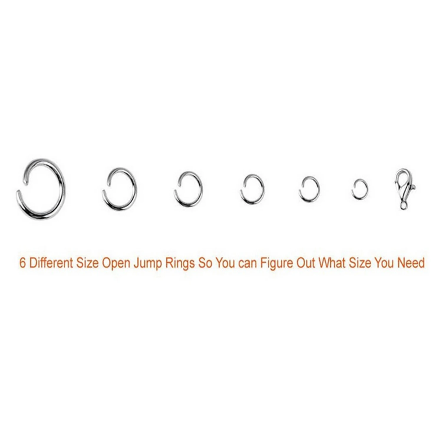 1245pcs Open Jump Rings with 20pcs Lobster Clasps Jewelry Repair Tools Kit for DIY Repairing Making Earring Necklace | Дом и сад