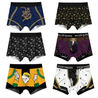 japan anime jojos bizarre adventure cosplay boxers briefs men boys underwear funny underpants
