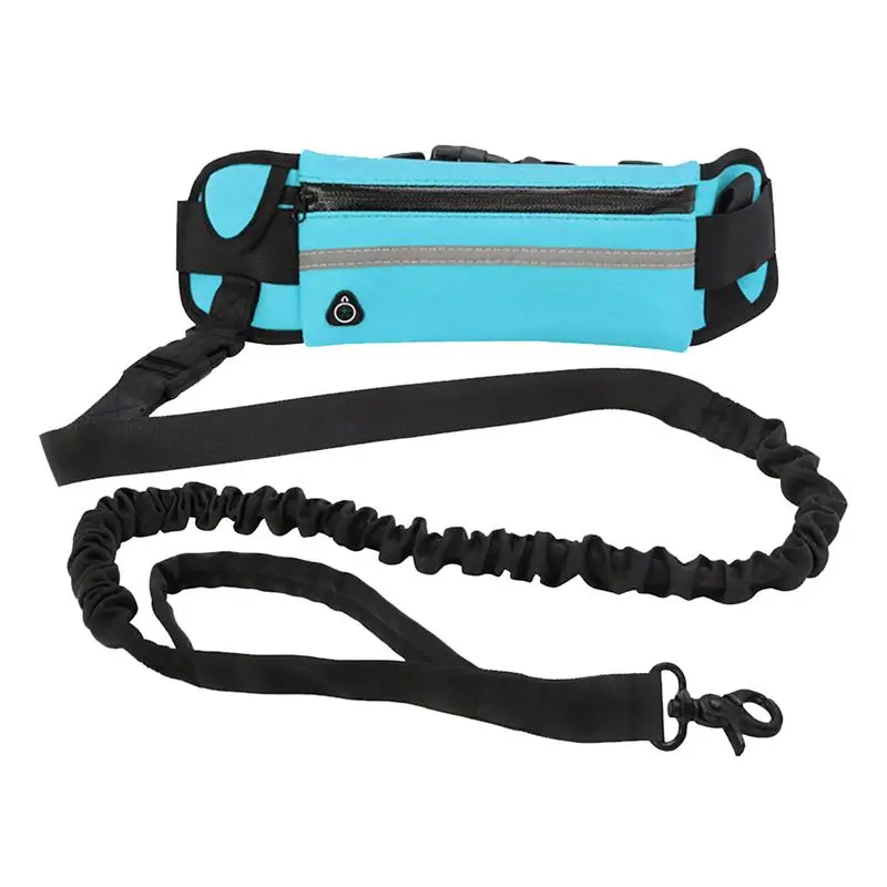 Newest Reflective Pet Leash Elastic Hand Freely Jogging Dog Traction Rope Running Waist Pack Belts Loop Retractable D-ring | Дом и сад