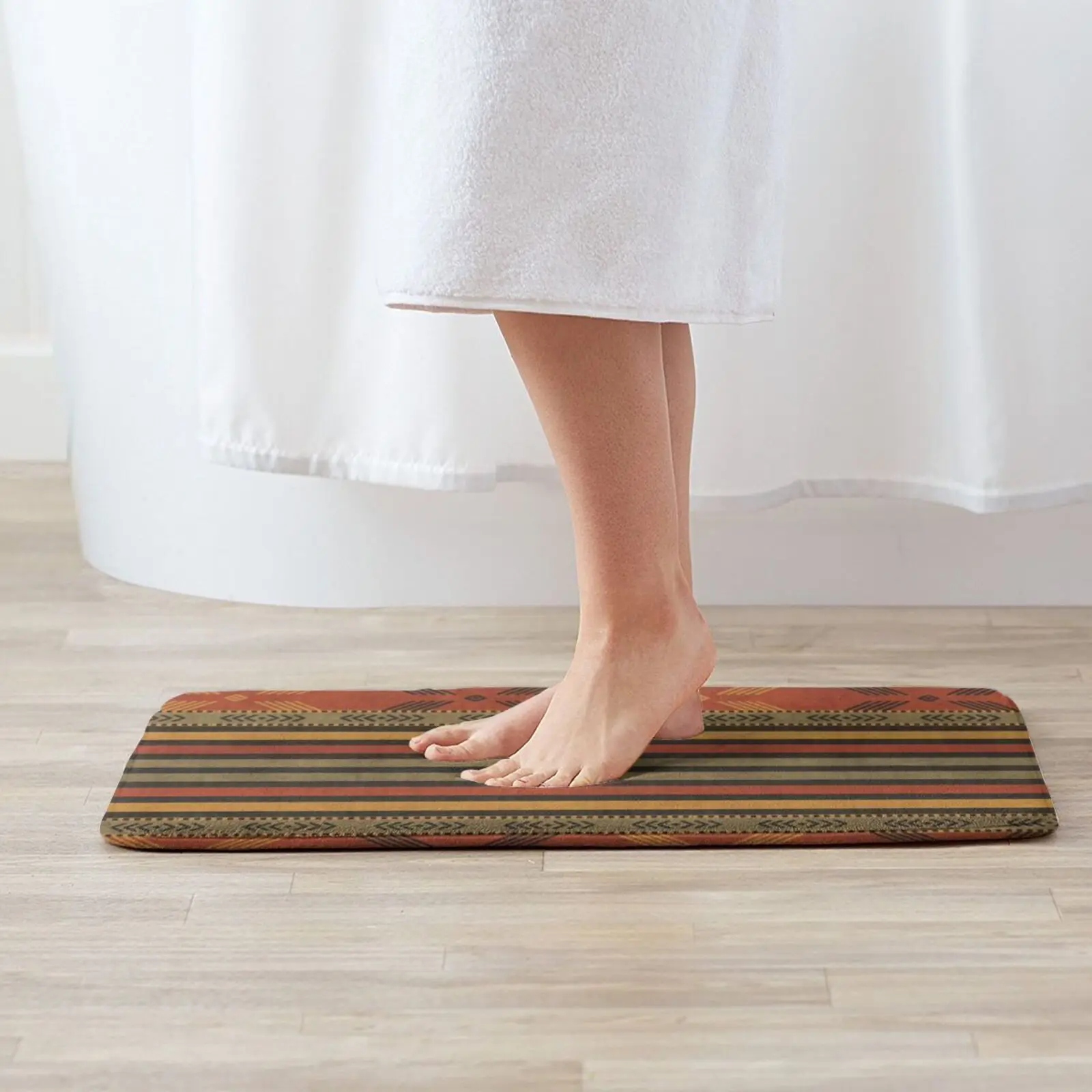 Kilim коврик для входной двери из терракоты горчицы и шалфея ванной Ad04 Dp9 Jm43 Fb63 Rosi