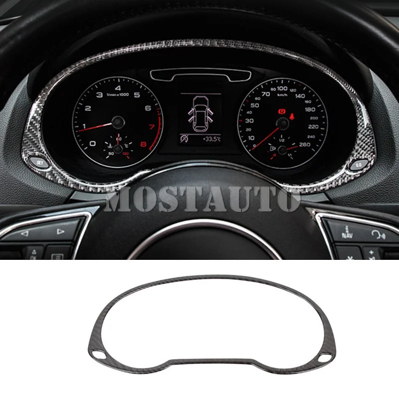 

For Audi Q3 8U Carbon Fiber Front Dashboard Edge Moulding Trim Cover 2012-2018 Car Accessories Interior Car Decor Car Trim