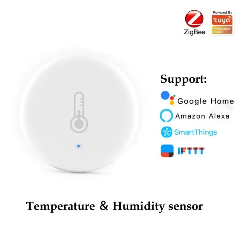 

4/1 pcs tuya zigbee temperature sensor humidity detector home Hygrometer thermometer support Alexa Google home smartThings ifttt