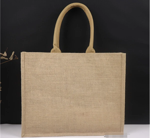 Фирменная Новинка льняная джутовая женская сумка винтажная на плечо сумки