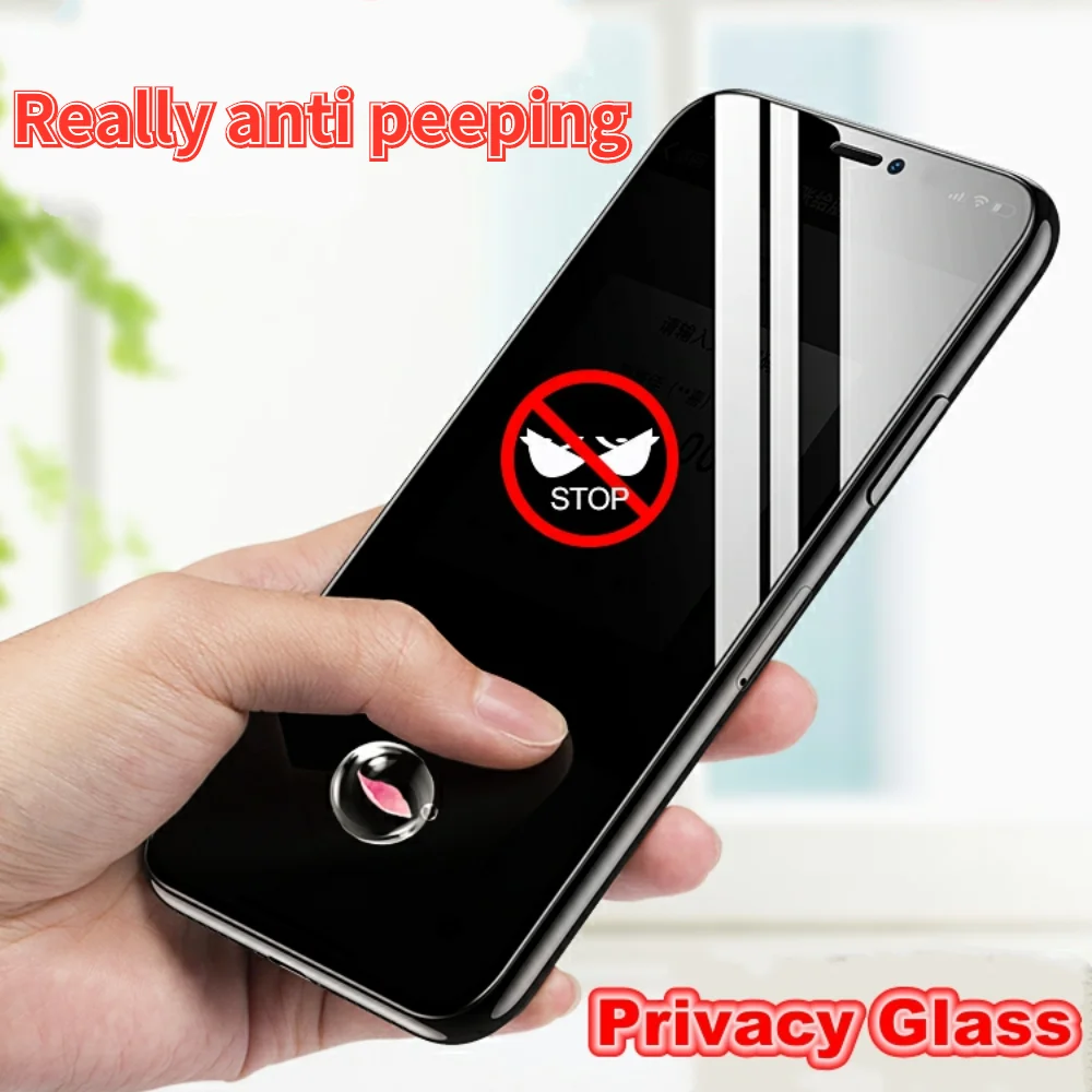 

Anti-Privacy Tempered Glass Anti Spy Screen Protector Film For OPPO Find X3 X2 Lite F19 RX17 R17 Pro Plus Neo R15 R15x Cover