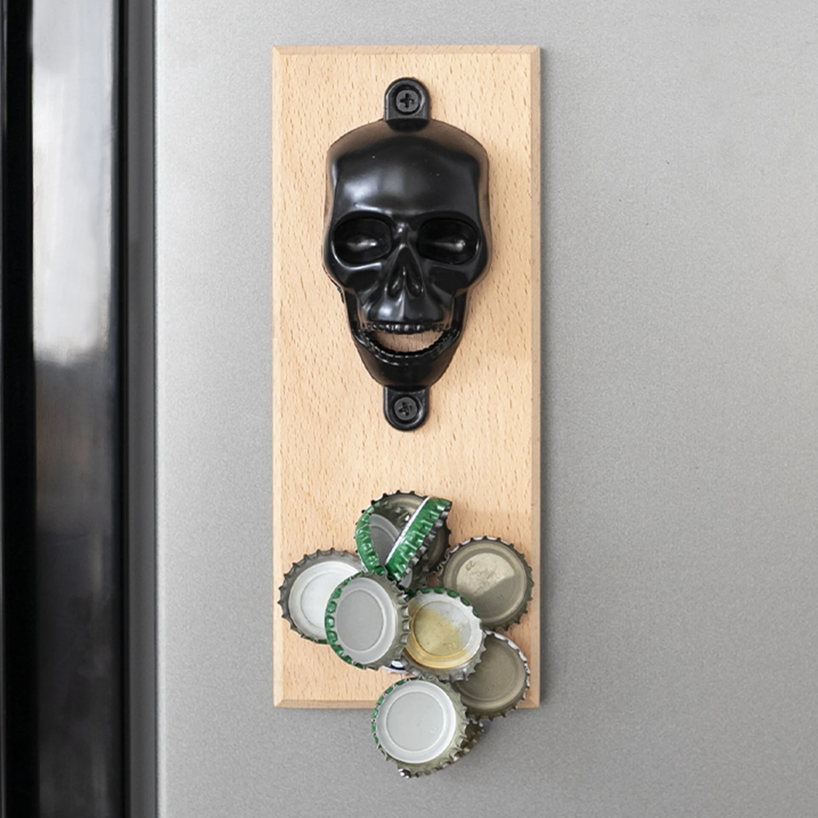 

Металлическая открывалка для бутылок с пивом в форме черепа