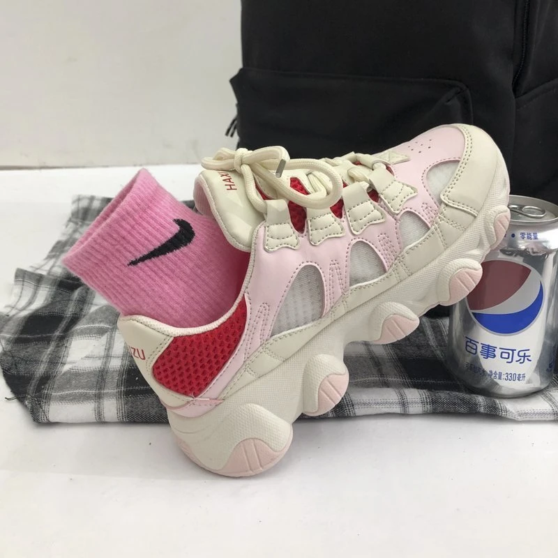 Woman Platform Chunky sneakers Fashion Designers Brand Mesh Vulcanized shoes 2020 Autumn Casual Tenis Basket Female | Обувь