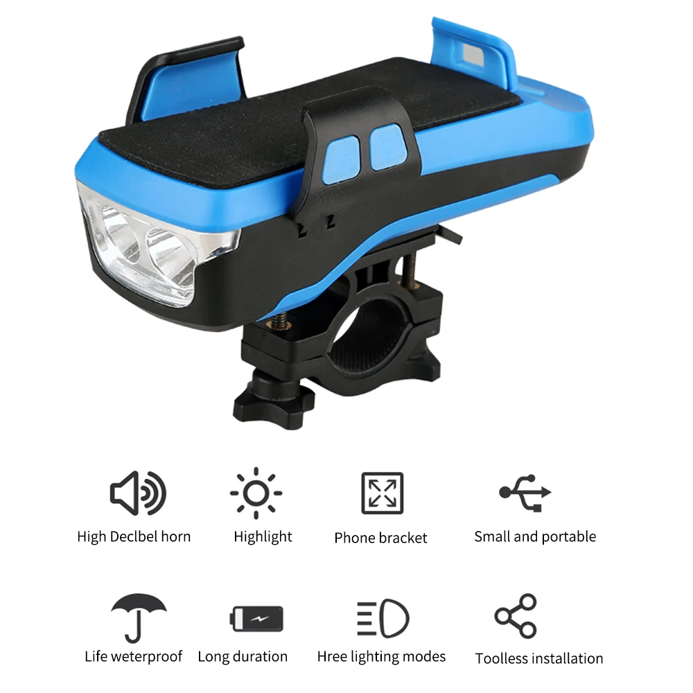 Велосипед светильник держатель телефона 4 в 1 Подставка для руля с велосипедная