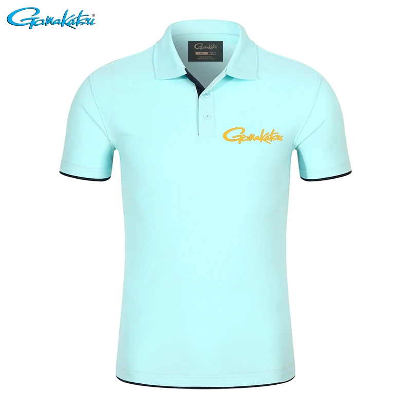 

Gamakatsu tshirt Brand Fishing Polo Tee Quick Dry Breathable Outdoor Sport Men Clothing Fishing Short Sleeve Top Fishing T shirt