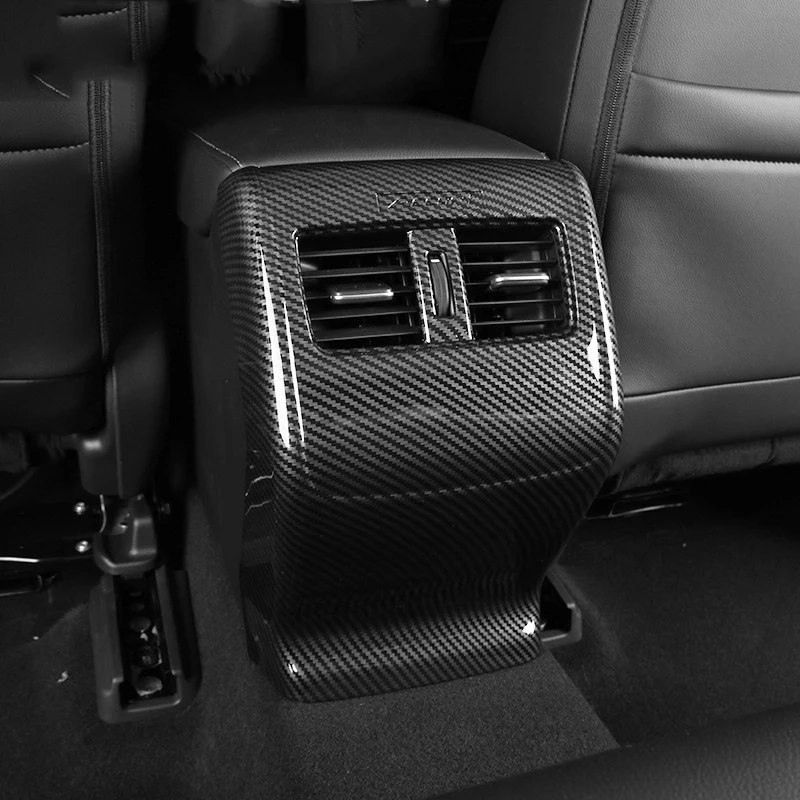 Углеродное волокно Автомобильный Вентилятор заднего кондиционера розетки