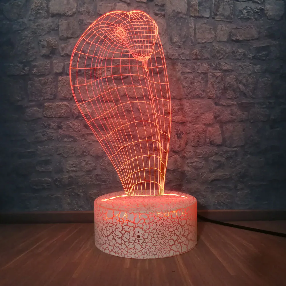 Лампы &quotс днем рождения&quot ночные светильники змеиная Модель 3D настольная лампа