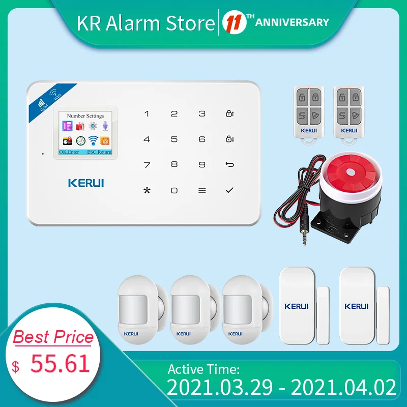 Домашняя охранная сигнализация KERUI W18 система безопасности с дистанционным