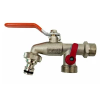 1pc faucet valve brass faucet double outlet garden outdoor faucet 12 inch bsp for hozelock garden tools