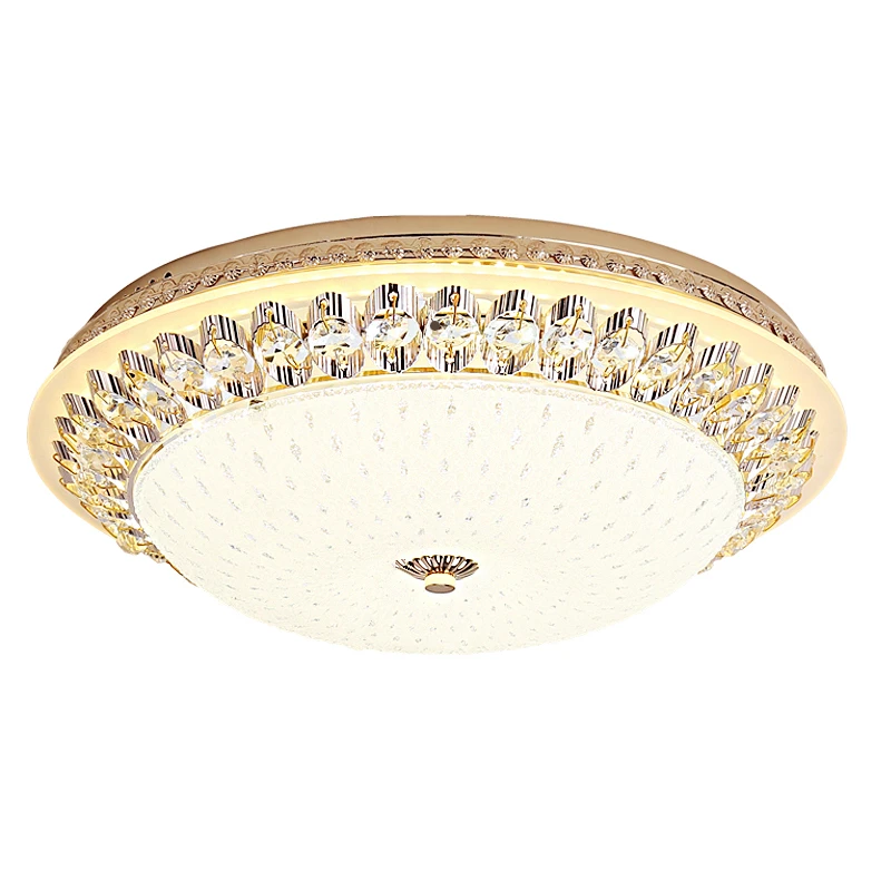 

Modern LED Crystal Ceiling Light Circular Golden Ceiling Lamp Luminarias Rotunda Light For Living Room Aisle Corridor Kitchen