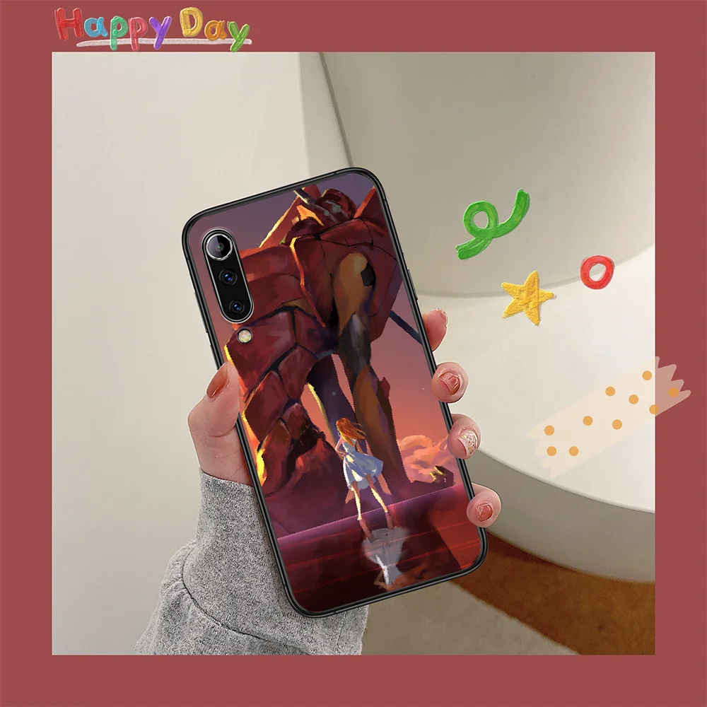 

EVA EVANGELION Phone Case For XIAOMI MI Note 8 9 T 10 Pro Lite SE A2 A3 POCO X M MAX 2 3 black Bumper Silicone Prime Pretty Back