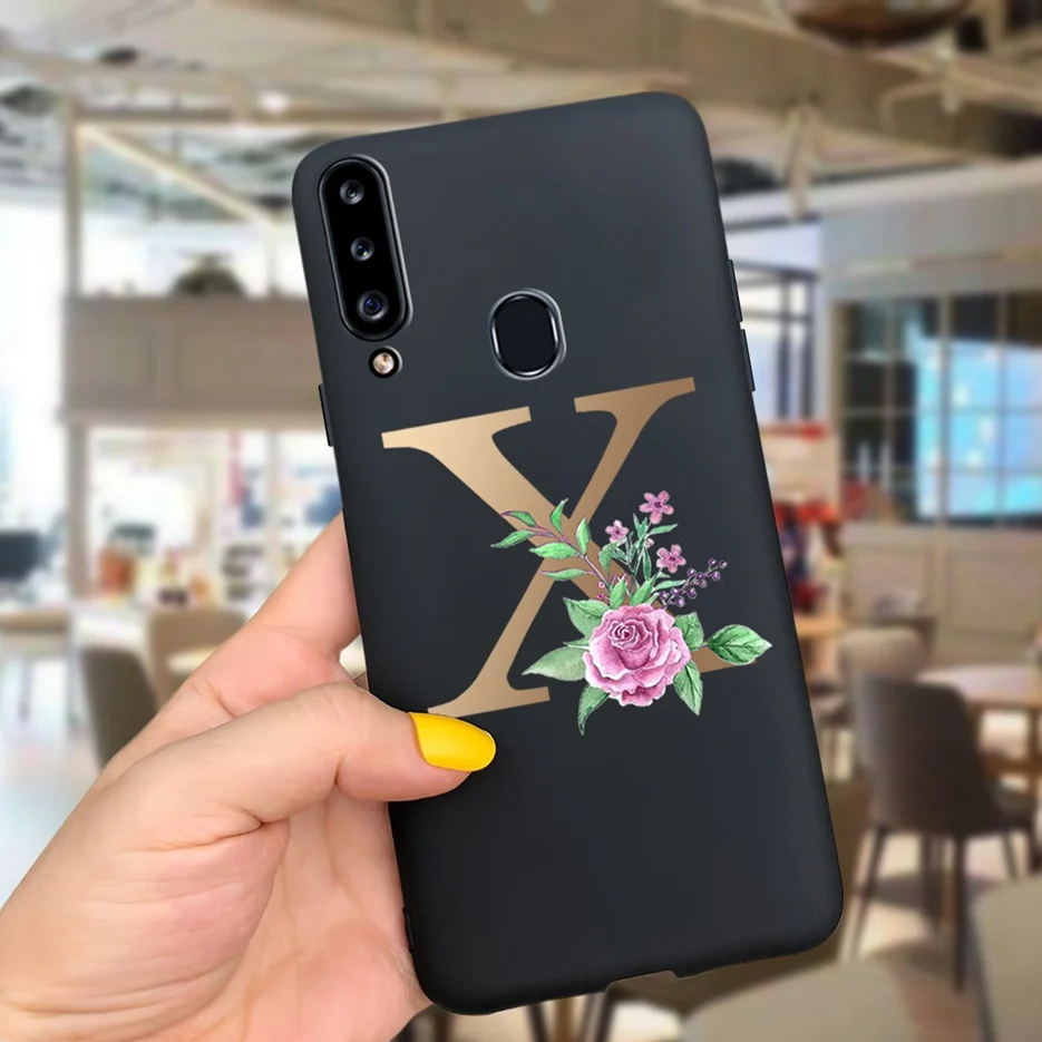 Чехол-накладка для Samsung Galaxy A20S SM-A207F силикон 26 букв 6 5 дюйма |