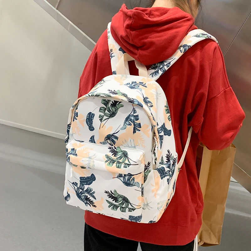 Простой Нейлоновый Рюкзак женский в Корейском стиле мори школьная сумка милые