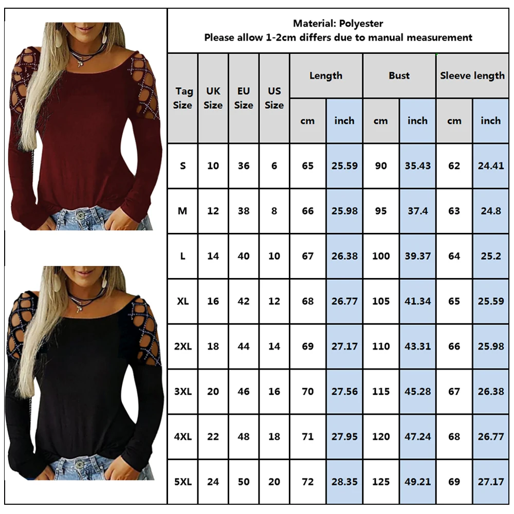 Женская Однотонная футболка с круглым вырезом и длинным рукавом весна 2020