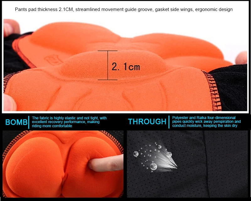 

Cycling Shorts 3D Gel Padded Breathable Underwear Shockproof Cycling Underpant For Bicycle Road Bike MTB Shorts Riding Shorts