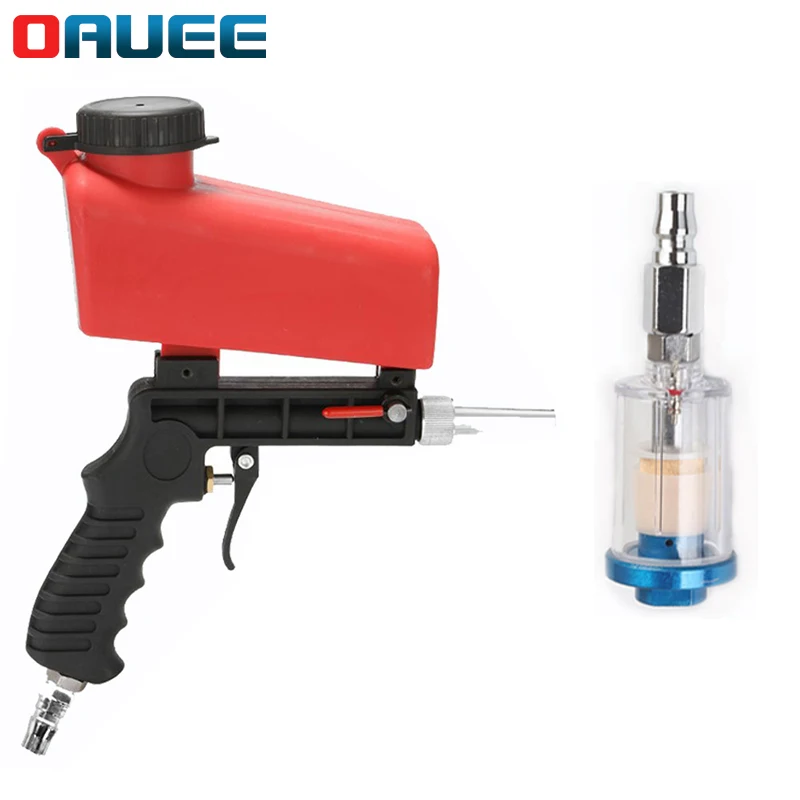 

Pneumatic Sandblasting Gun Set Adjustable Sandblasting 90psi Portable Machine Gravity Small Handheld Pneumatic Blasting Gun Set