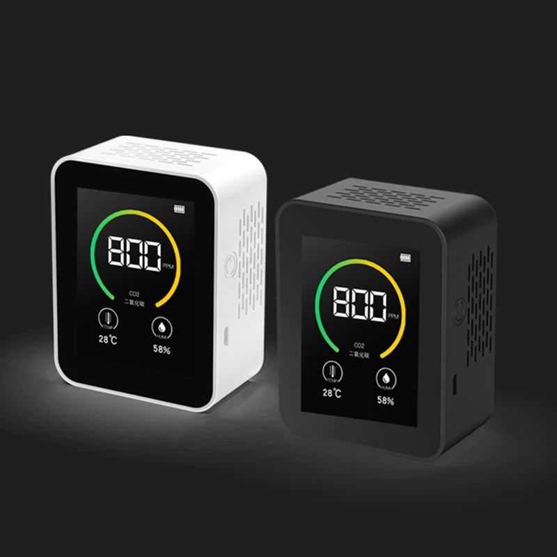 

CO2 Detector Gas Concentration Content TFT Smart Air Tester with Temperature Humidity Air Quality Analyzer
