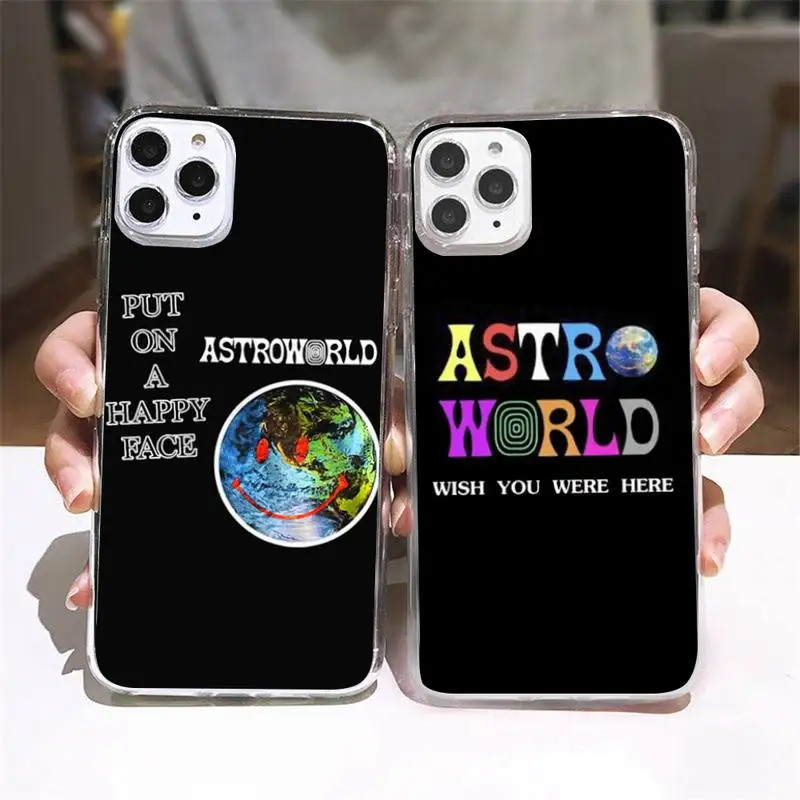 

Travis Scott Phone Case Transparent soft For iphone 5 5s 5c se 6 6s 7 8 11 12 13 plus mini x xs xr pro max