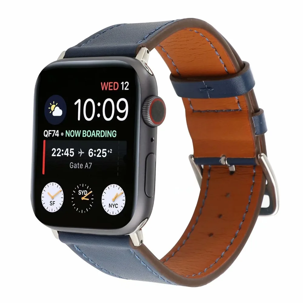 Ремешок для iWatch 5 4 40 мм 44 Одноместный тур Браслет ремешок серии 1 2 3 42 38 Натуральная